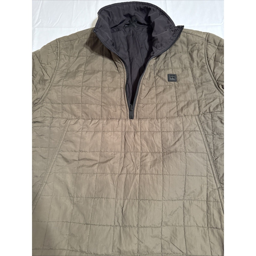 JACKET REVERSIBLE‎ Billabong MEN LRG Adventure Division 1/4 Zip Puffer  KHAKI